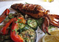 calamar umplut cu feta