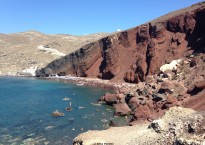 red beach santorini